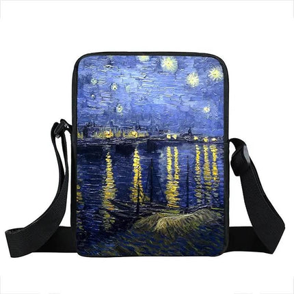 Women Van Gogh Messenger Crossbody Bag - Mad Fly Essentials
