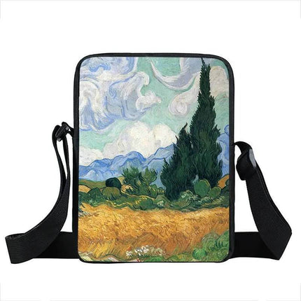 Women Van Gogh Messenger Crossbody Bag - Crossbody Bag - COOLOST - Mad Fly Essentials