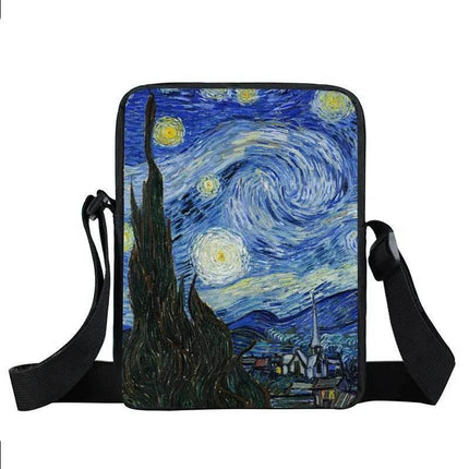 Women Van Gogh Messenger Crossbody Bag - Crossbody Bag - COOLOST - Mad Fly Essentials