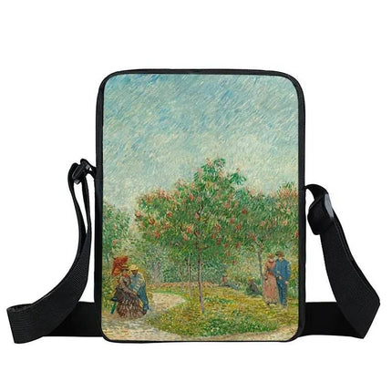 Women Van Gogh Messenger Crossbody Bag - Crossbody Bag - COOLOST - Mad Fly Essentials