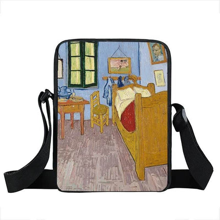 Women Van Gogh Messenger Crossbody Bag - Mad Fly Essentials