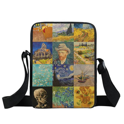 Women Van Gogh Messenger Crossbody Bag - Mad Fly Essentials
