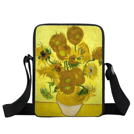 Women Van Gogh Messenger Crossbody Bag - Crossbody Bag - COOLOST - Mad Fly Essentials