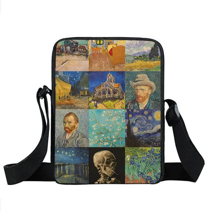 Women Van Gogh Messenger Crossbody Bag - Crossbody Bag - COOLOST - Mad Fly Essentials