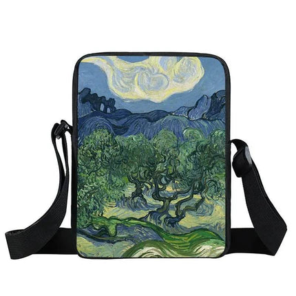 Women Van Gogh Messenger Crossbody Bag - Mad Fly Essentials