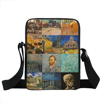 Women Van Gogh Messenger Crossbody Bag - Crossbody Bag - COOLOST - Mad Fly Essentials