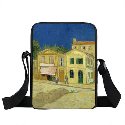 Women Van Gogh Messenger Crossbody Bag - Crossbody Bag - COOLOST - Mad Fly Essentials
