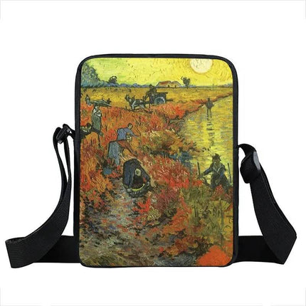 Women Van Gogh Messenger Crossbody Bag - Crossbody Bag - COOLOST - Mad Fly Essentials