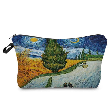 Women Van Gogh Organizer Cosmetic Case - Mad Fly Essentials