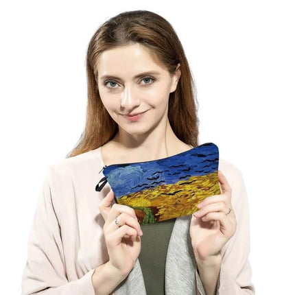 Women Van Gogh Organizer Cosmetic Case - Mad Fly Essentials