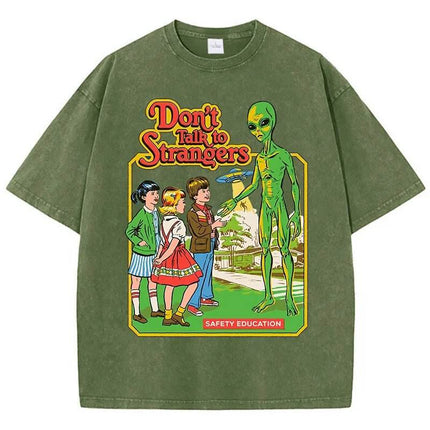 Women Vintage Funny Alien Graphic Shirt - Shirt - HAMPSON LANQE - Mad Fly Essentials