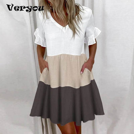 Women Vintage Hearts Loose Beach Dress - Beach Dress - Veryou - Mad Fly Essentials