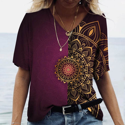 Women Vintage Sun - Moon Plus Short Shirt - Shirt - Dream Girl - Mad Fly Essentials