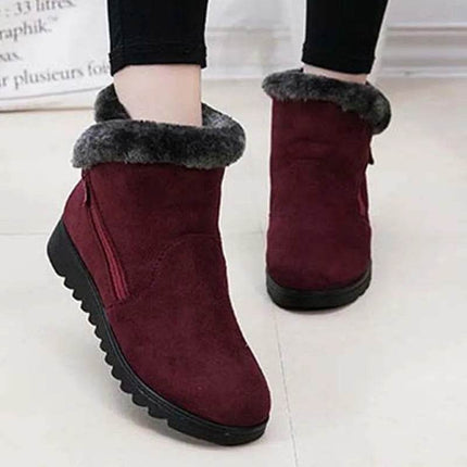 Women Waterproof Wedge Platform Ankle Boots - Boots - YAERNI - Mad Fly Essentials