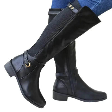 Women Western Leather Winter Boots - Boots - YM - Mad Fly Essentials