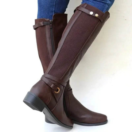 Women Western Leather Winter Boots - Boots - YM - Mad Fly Essentials