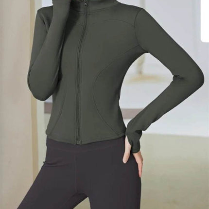 Women Winter Fleece Yoga Long Jacket - Jacket - Aiithuug - Mad Fly Essentials