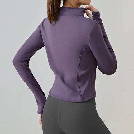 Women Winter Fleece Yoga Long Jacket - Jacket - Aiithuug - Mad Fly Essentials