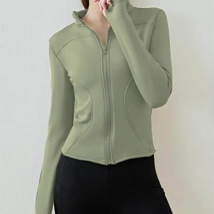 Women Winter Fleece Yoga Long Jacket - Jacket - Aiithuug - Mad Fly Essentials