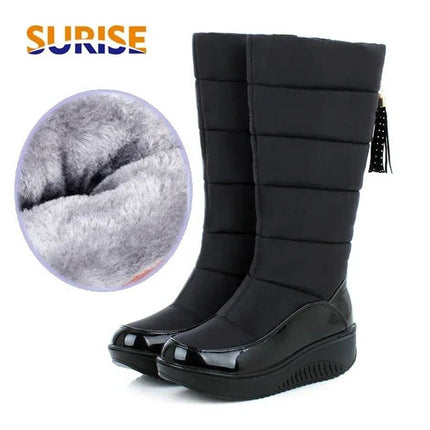 Women Winter Round Plush Snow Boots - Boots - Mezereon - Mad Fly Essentials