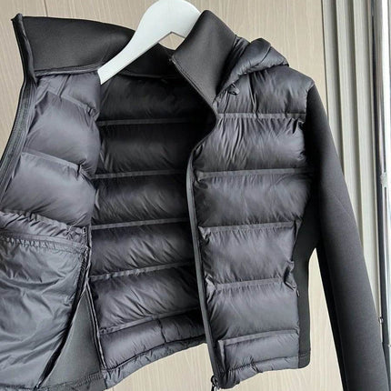Women Shop Winter Solid Down Cropped Jacket - Jacket - Sfit - Mad Fly Essentials