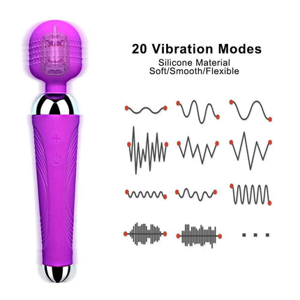 Women Wireless AV Vibrator Magic Wand Stimulator USB Massager - Massager - POMFW - Mad Fly Essentials