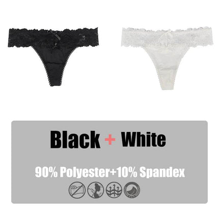 Women's 2pc/Set Lace Thong Low - Rise Panties - Panties - Sandl - Mad Fly Essentials