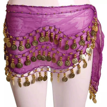 Women's Belly Dancing 3 - Row Hip Scarf - Scarf - Dancer's Vitality - Mad Fly Essentials