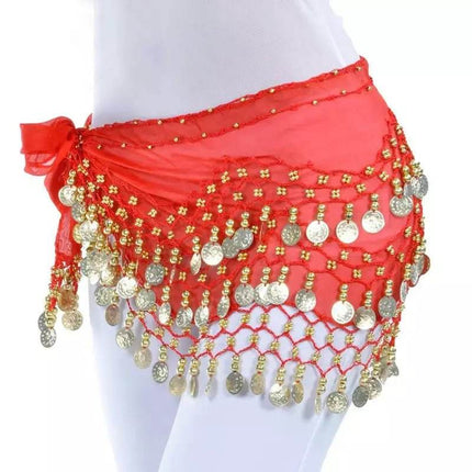 Women's Belly Dancing 3 - Row Hip Scarf - Scarf - Dancer's Vitality - Mad Fly Essentials