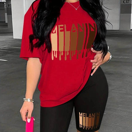 Women Casual Loose Short Sleeved 2pc Outfit Set - Outfit Set - mandylandy - Mad Fly Essentials