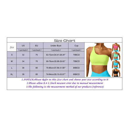 Women's One Shoulder Yoga Fitness Bra - Bra - Myth - box - Mad Fly Essentials