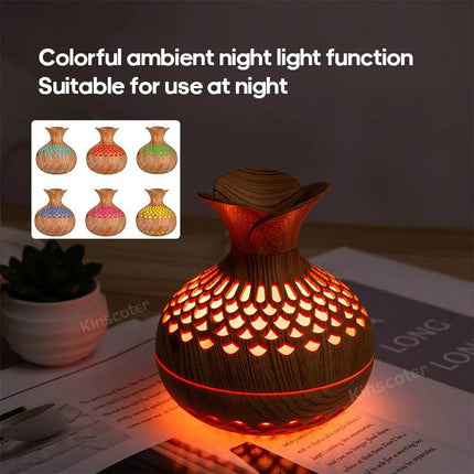 Wood Grain 300mL USB Aroma Diffuser Humidifier Home Decor - Home Decor - LISM - Mad Fly Essentials