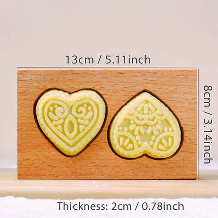 Wood Heart 3D DIY Embossed Cookie Cutter - Cookie Cutter - HappyLife - Mad Fly Essentials