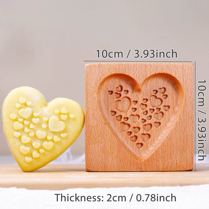 Wood Heart 3D DIY Embossed Cookie Cutter - Cookie Cutter - HappyLife - Mad Fly Essentials