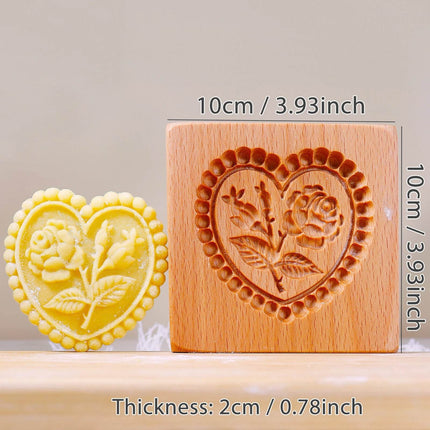 Wood Heart 3D DIY Embossed Cookie Cutter - Cookie Cutter - HappyLife - Mad Fly Essentials