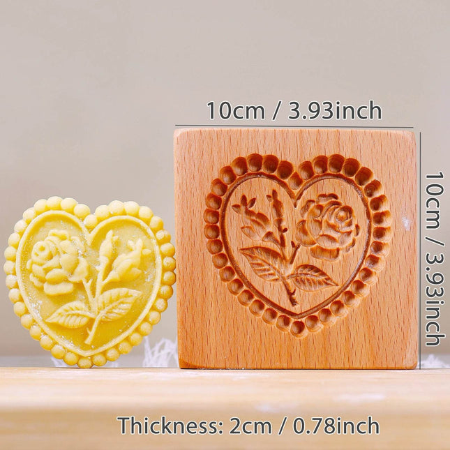 Wood Heart 3D DIY Embossed Cookie Cutter - Cookie Cutter - HappyLife - Mad Fly Essentials