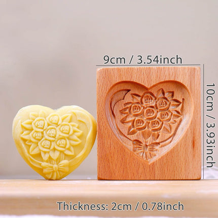 Wood Heart 3D DIY Embossed Cookie Cutter - Cookie Cutter - HappyLife - Mad Fly Essentials