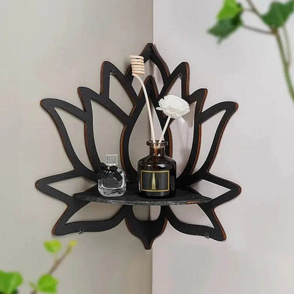 Wooden Lotus Hollow Decor Rack Organizer Cleaning Hacks - Cleaning Hacks - Medieval Decor - Mad Fly Essentials