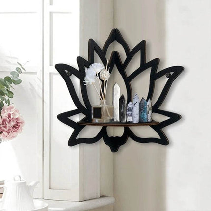 Wooden Lotus Hollow Decor Rack Organizer Cleaning Hacks - Cleaning Hacks - Medieval Decor - Mad Fly Essentials