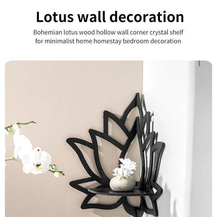 Wooden Lotus Hollow Decor Rack Organizer Cleaning Hacks - Cleaning Hacks - Medieval Decor - Mad Fly Essentials