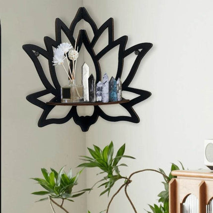 Wooden Lotus Hollow Decor Rack Organizer Cleaning Hacks - Cleaning Hacks - Medieval Decor - Mad Fly Essentials