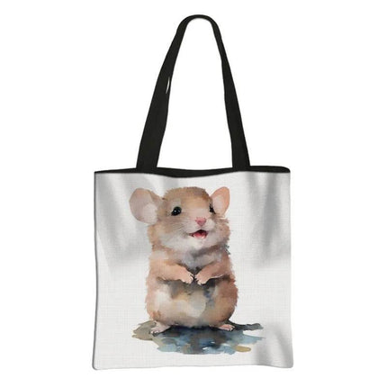 Woodland Animal Watercolor Shoulder Bag Women Accessories - Women Accessories - Fantasy Valley - Mad Fly Essentials