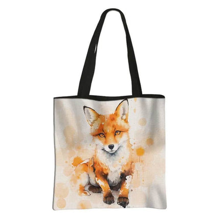 Woodland Animal Watercolor Shoulder Bag Women Accessories - Women Accessories - Fantasy Valley - Mad Fly Essentials