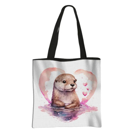 Woodland Animal Watercolor Shoulder Bag Women Accessories - Women Accessories - Fantasy Valley - Mad Fly Essentials