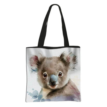 Woodland Animal Watercolor Shoulder Bag Women Accessories - Women Accessories - Fantasy Valley - Mad Fly Essentials