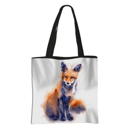 Woodland Animal Watercolor Shoulder Bag Women Accessories - Women Accessories - Fantasy Valley - Mad Fly Essentials
