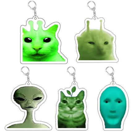 Alien Cat Keychain Women Accessories - Mad Fly Essentials