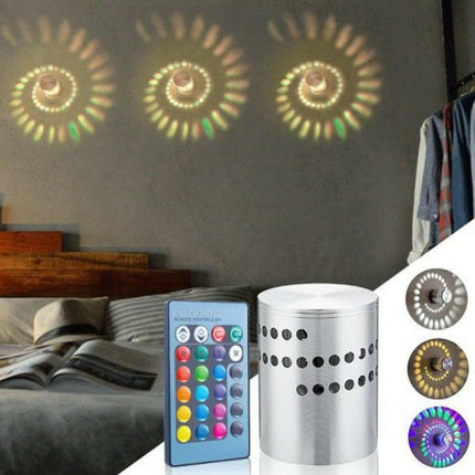 Modern Spiral Hole LED Wall Sconce Lamp