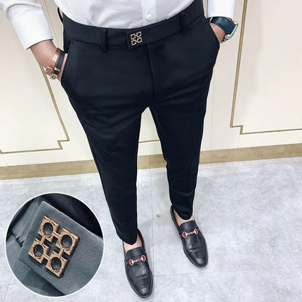 Men's Slim-Fit Business Casual Dress Pants - Men's Fashion Mad Fly Essentials