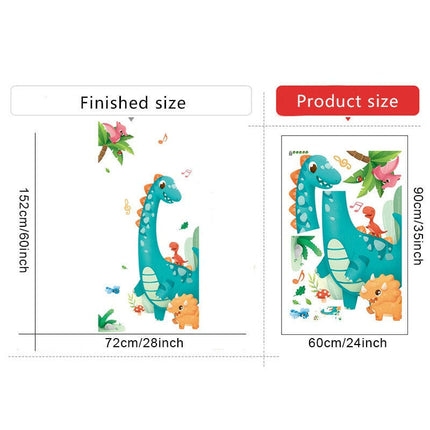 Cartoon Dinosaur 3D Nursery Wall Stickers - Kids Shop Mad Fly Essentials